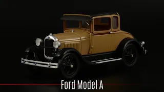 Американский родственник: Ford Model A Standard Coupe 1928 // Minichamps // Масштабные модели 1:43