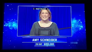 Jeopardy, intro - Amy Schneider DAY 27 (1/6/22)