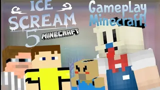 Ice Scream 5 Minecraft Gameplay