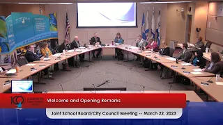 March 22, 2023 Joint City Council and Bloomington School Board Meeting