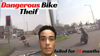 THIEF ON A STOLEN MT07 gets chased by relentless biker cops