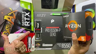 AMD Ryzen 5 5600X msi PRO B550M-P GEN3 Silverstone PS240 RTX3060Ti TECWARE VXN Gaming PC