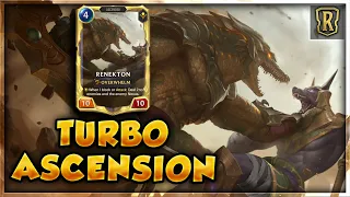 TURBO ASCEND RENEKTON! *NEW* Mono Shurima Deck | Masters Gameplay | Legends of Runeterra | Dyce