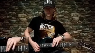 "The final countdown", урок игры на гитаре, разбор соло на русском, how to play, solo, Europe, rock