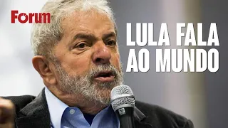 Lula fala ao mundo em coletiva na Europa