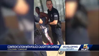 Confrontation with police caught on camera