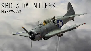 Build a famous Dive Bomber from MIDWAY | SBD-3 DAUNTLESS | FlyHawk 1/72 scale