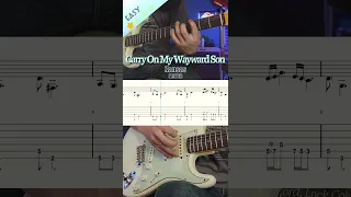 Carry On Wayward Son -Kansas- guitar riff(+TAB) #shorts @luka_r_guitarist