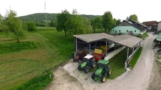 Filling Silage Pits | Raking and Lifting Grass | 1st Cut Grass Silage on a Small Dairy Farm