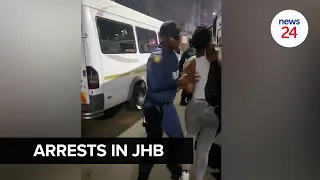 WATCH | Police arrest protesters in Braamfontein, Joburg on eve of EFF shutdown