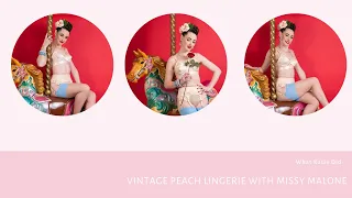 Vintage Peach Lingerie by What Katie Did