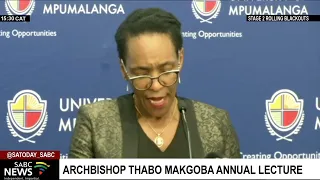 Deputy Chief Justice Mandisa Maya addresses Archbishop Thabo Makgoba annual lecture