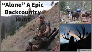 2021 "River of no Return" Solo Backcountry Mule deer hunt with the pack Goats! 4k