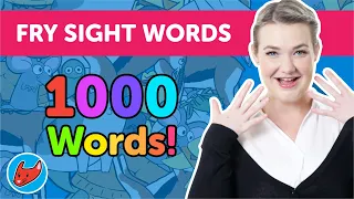 1,000 Tricky Words | Fry Words | 1st-10th 100 Fry Sight Words | Made by Red Cat Reading