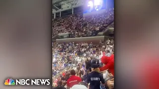 BREAKING: Climate protesters interrupt match at U.S. Open, including one who glued feet to cement