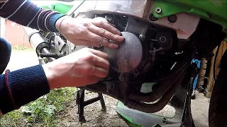 Kawasaki ZZR 400 Замена крышки зажигания
