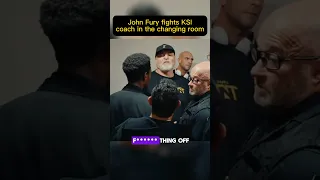 JOHN FURY fights with KSI’s coach backstage 🥊(unseen footage) #shorts #boxing