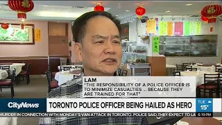 Toronto police officer being hailed as hero