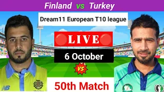 Finland Vs Turkey Live | European T10 Live | T10 Live | T10 Live Streaming