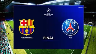 PES 2020 - Barcelona vs PSG - UEFA Champions League Final UCL - 20/21 Season Gameplay