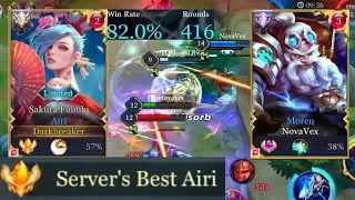 AIRI FT. VEX - SERVER BEST AIRI GAMEPLAY | AoV | 傳說對決 | RoV | Liên Quân Mobile | 펜타스톰