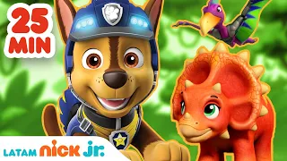 Paw Patrol, Patrulla de cachorros | ¡25 MINUTOS de los mejores DINOrescates! | Nick Jr. en Español