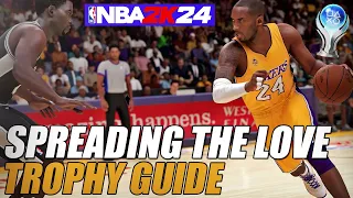 NBA 2K24 - Spreading The Love Trophy Guide (EASY METHOD: 5 starters score double-digit points.)