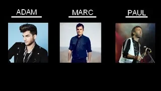 Marc Martel v.s  Adam Lambert v.s  Paul Rodgers