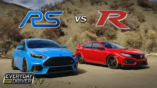 Civic Type-R vs Focus RS - King of the Hot Hatch | Everyday Driver TV Season 3