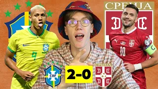 RICHARLSON SCREAMER, NEYMAR INJURED, BRAZIL DESTROY SERBIA - Brazil 2-0 Serbia Match Reaction