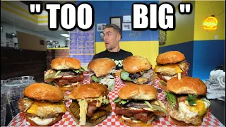 BIGGEST BURGER EATING CHALLENGE IN LAS VEGAS | The Gut-Buster Burger Challenge | Joel Hansen Raw