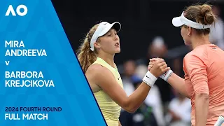 Mirra Andreeva v Barbora Krejcikova Full Match | Australian Open 2024 Fourth Round