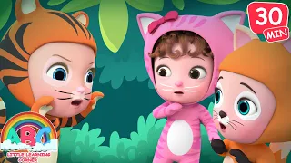 Guess Animal Sounds | Nursery Rhymes & Kids Songs | Abc Little Learning Corner