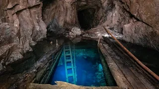 Eerie Flooded Winzes in the Abandoned Bluejay Mine