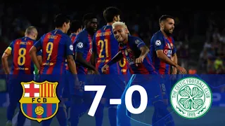 Barcelona(ESP) vs Celtic(SCO) (7-0) 2017 UCL Highlights