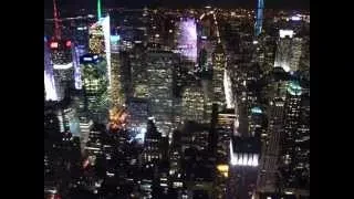 Нью- Йорк, Вид с Empire State Building (Эмпайр Стейт Билдинг) ночью