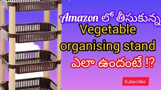 Vegetable Organising stand from Amazon || Kitchen  || Pavis tips and reviews|| Product Review