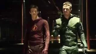 Arrow 3x8: Oliver & Barry (Crossover Ending Scene)