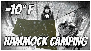 Winter Hammock Camping in -10 F, Fundamentals and Shenanigans