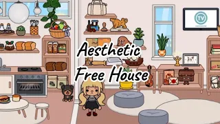 Toca Boca Aesthetic House Build | Free House | 🍱🌆🎶🎵🥰🤗