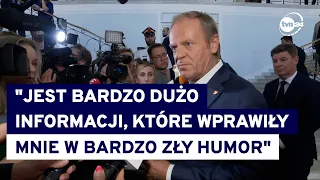 Tusk o zdradzie Szmydta, "łajdactwie" i rekonstrukcji rządu (TVN24)