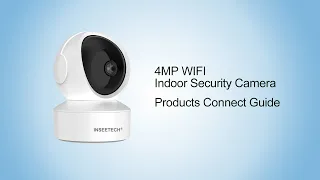 How to set up and install INSEETECH 2.4GHz/5GHz WiFi Indoor Camera (easy and fast)