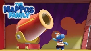 Cannon | Compilation | The Happos Family Cartoon I Cartoon for Kids I Boomerang