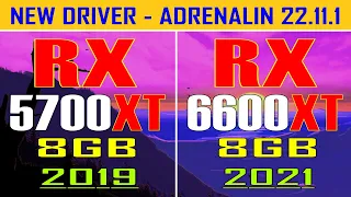 RX 5700XT (2019) vs RX 6600XT (2021) || PC GAMES TEST || 1440P || 2160P ||