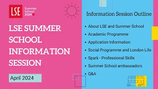 LSE Summer School 2024 Information Session | April 2024