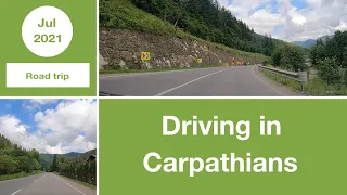 Driving in Ukrainian Carpathian Mountains: Tatariv - Mykulychyn - Yaremche | Ukraine