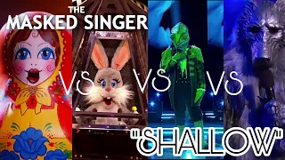 Russian Dolls VS Robo Bunny VS Camaleón VS Wolf "Shallow" by Lady Gaga | The Masked Singer Mundial