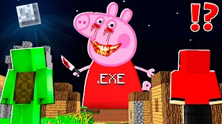 Why Creepy PEPPA.EXE PIG TITAN ATTACK JJ and MIKEY at 3:00am ? - in Minecraft Maizen