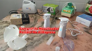 Comprei 2x Inalador Nebulizador ultrassônico Portátil No AliExpress