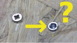 Home hack - DIY - How to remove the broken screw